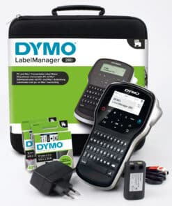 DYMO LabelManager 280 oplaadbare, draagbare labelmakerkit | QWERTY-toetsenbord | met 2 rollen D1-labels en een draagkoffer - Afbeelding 2