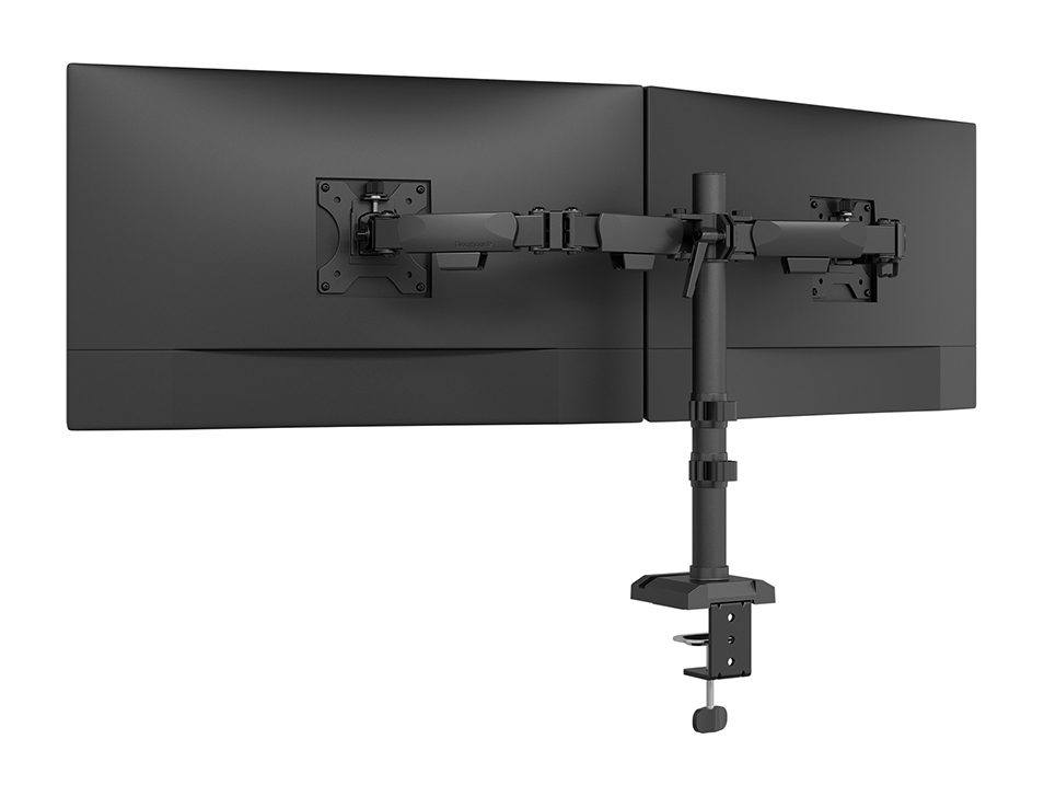 Neomounts DS60-600BL2 desk monitor arm, Clamp/Grommet, 10" - 32", 100 x 100 mm, Height adjust, Black - Afbeelding 3
