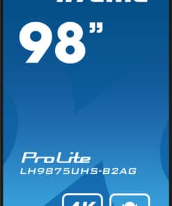 iiyama LH9875UHS-B2AG beeldkrant Digitale signage flatscreen 2,48 m (97.5") LED Wifi 500 cd/m² 4K Ultra HD Zwart Type processor Android 11 24/7 - Afbeelding 3