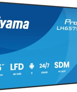 iiyama LH6575UHS-B2AG beeldkrant Digitale signage flatscreen 163,8 cm (64.5") LCD Wifi 500 cd/m² 4K Ultra HD Zwart Type processor Android 11 24/7 - Afbeelding 4
