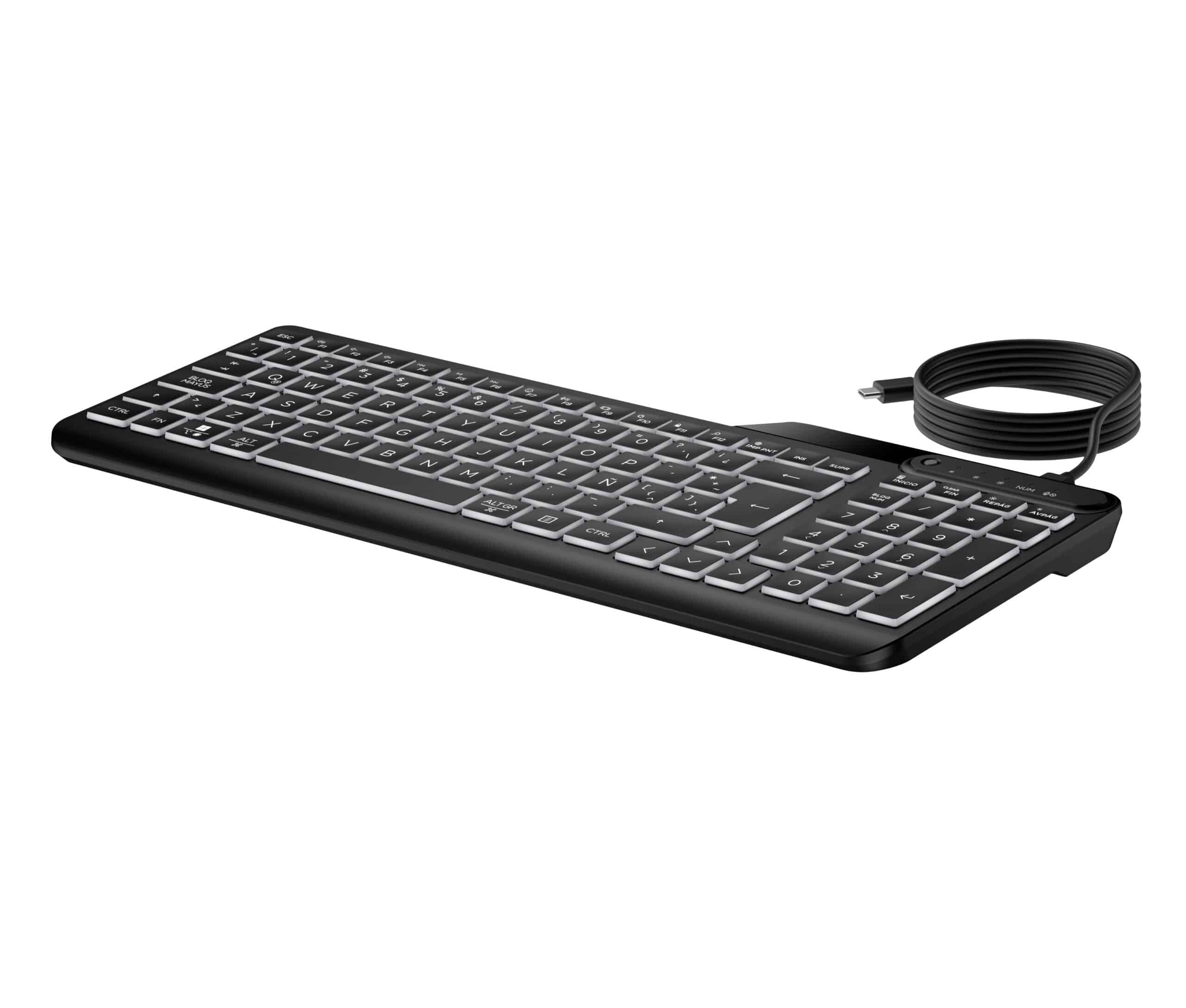 HP 405 Multi-Device BL WD KBD AZERTY BE toetsenbord Kantoor USB Zwart - Afbeelding 3
