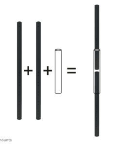 Neomounts FPMA-CPCONNECTBLACK Verlengbuis koppelstuk - Afbeelding 3