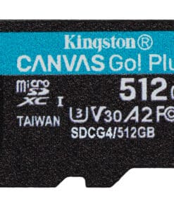 Kingston Technology 512GB microSDXC Canvas Go! Plus Gen4 200MB/s A2 U3 V30 kaart + adapter - Afbeelding 2