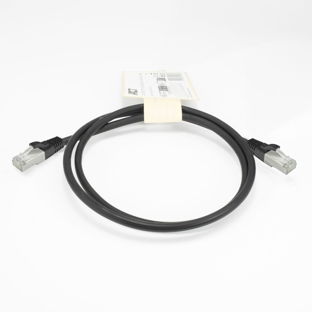 ACT FB8125 netwerkkabel Zwart 0,25 m Cat8 U/FTP (STP) - Afbeelding 2