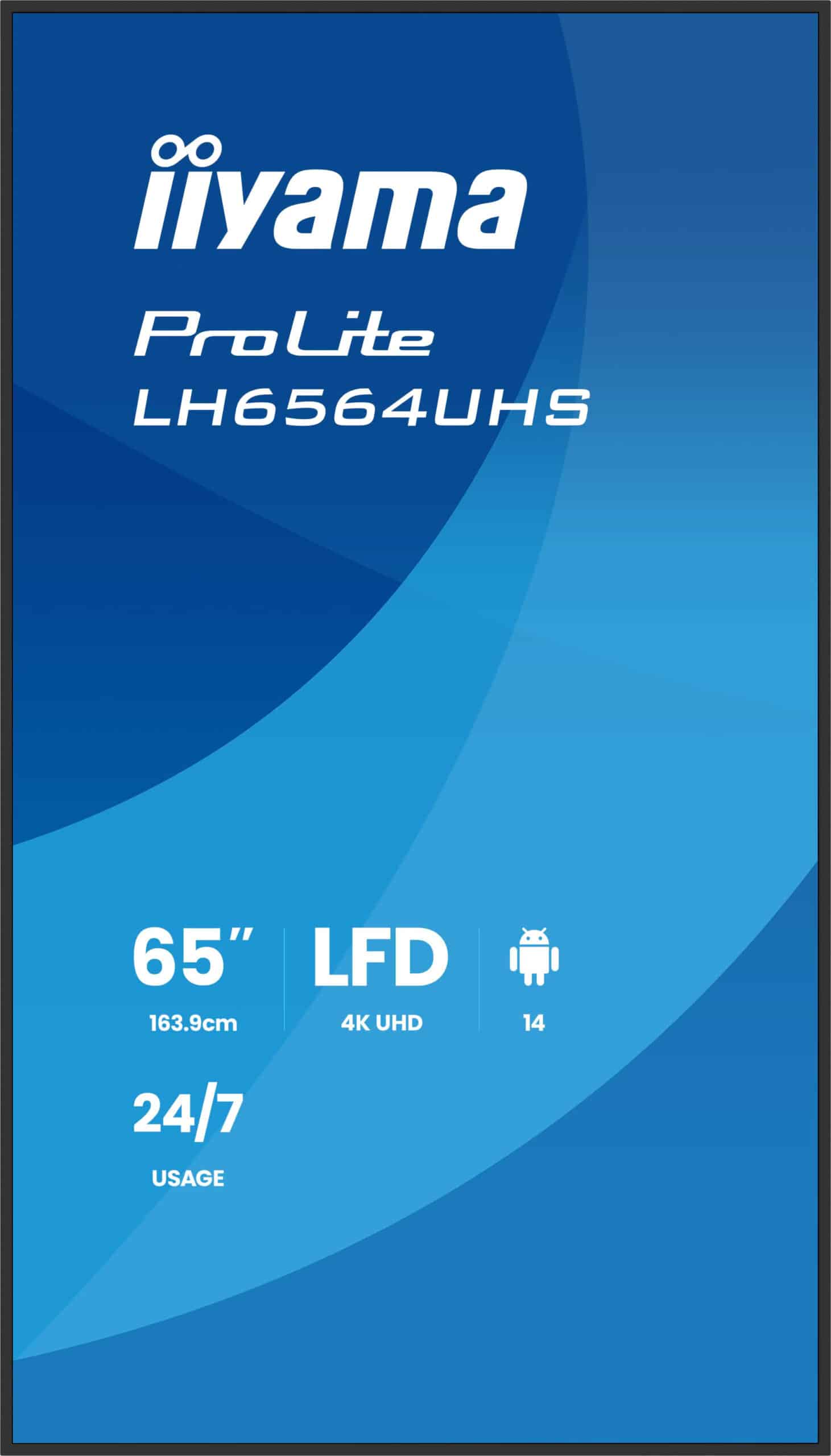 iiyama LH6564UHS-B1AG beeldkrant Digitale signage flatscreen 165,1 cm (65") Wifi 500 cd/m² 4K Ultra HD Zwart Type processor Android 24/7 - Afbeelding 3