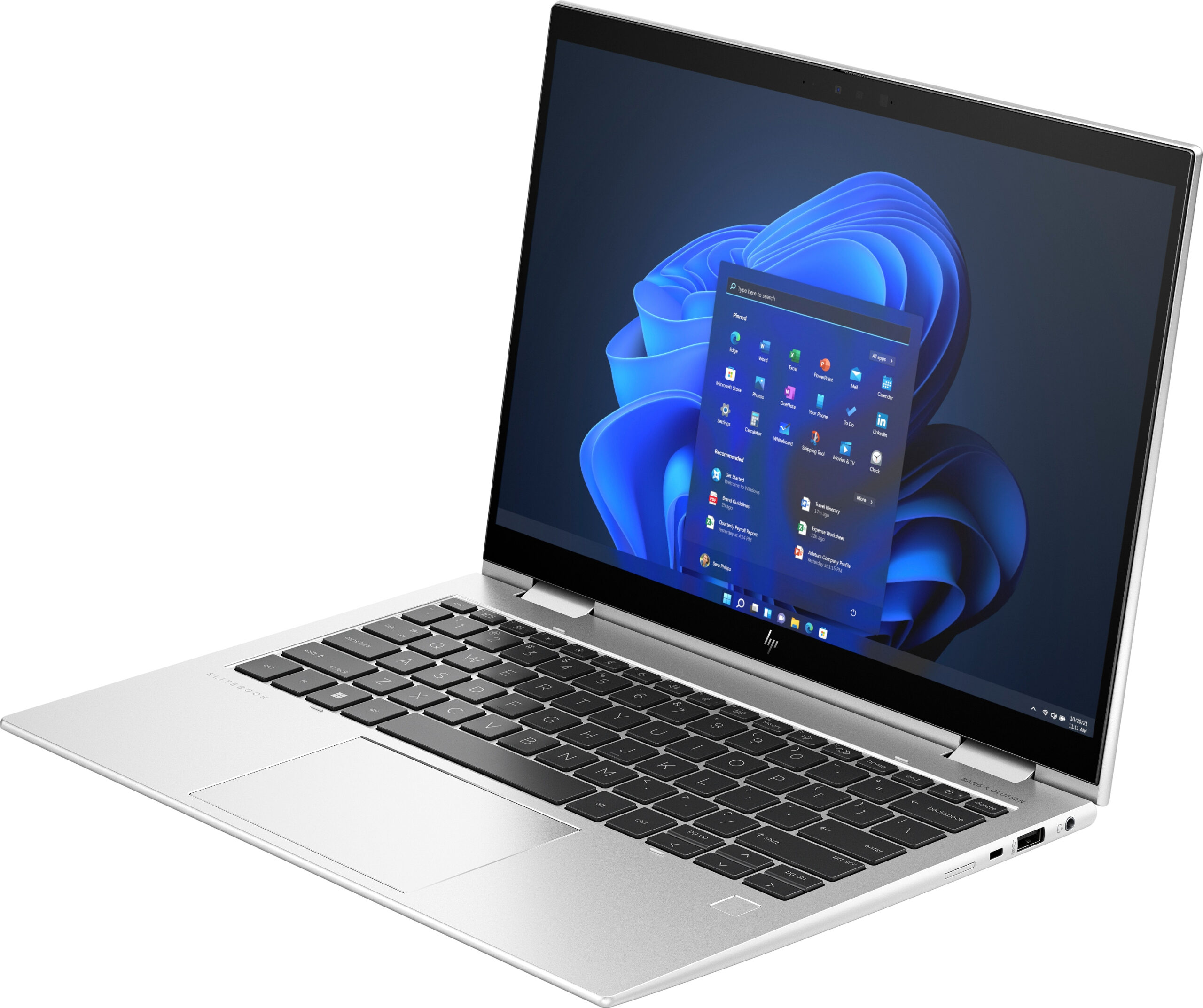 HP Elite x360 830 G10 Intel® Core™ i7 i7-1355U Hybride (2-in-1) 33,8 cm (13.3") Touchscreen WUXGA 16 GB LPDDR5-SDRAM 512 GB SSD Wi-Fi 6E (802.11ax) Windows 11 Pro Zilver - Afbeelding 2