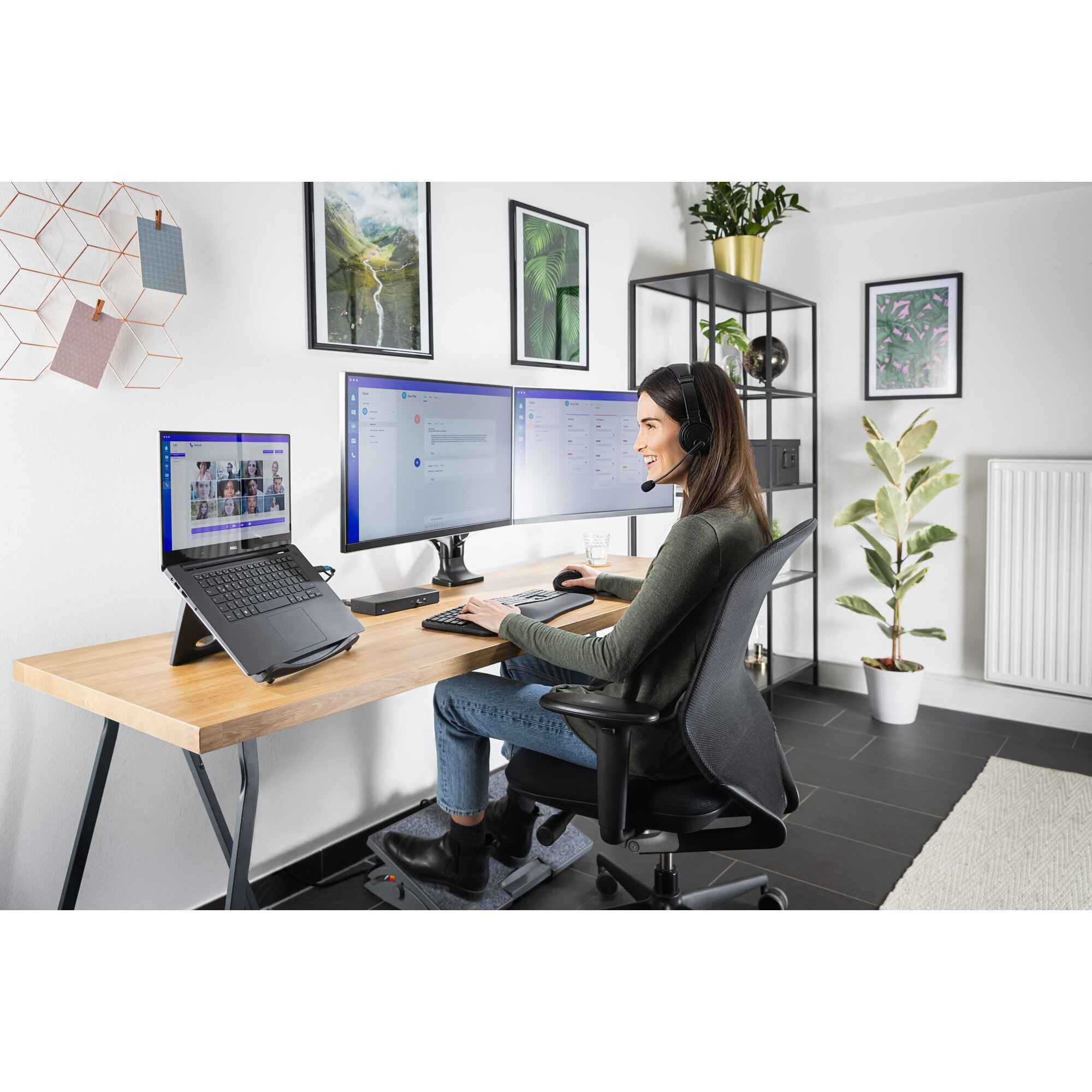 Kensington SmartFit One-Touch Height Adjustable Dual Monitor Arm - Afbeelding 6
