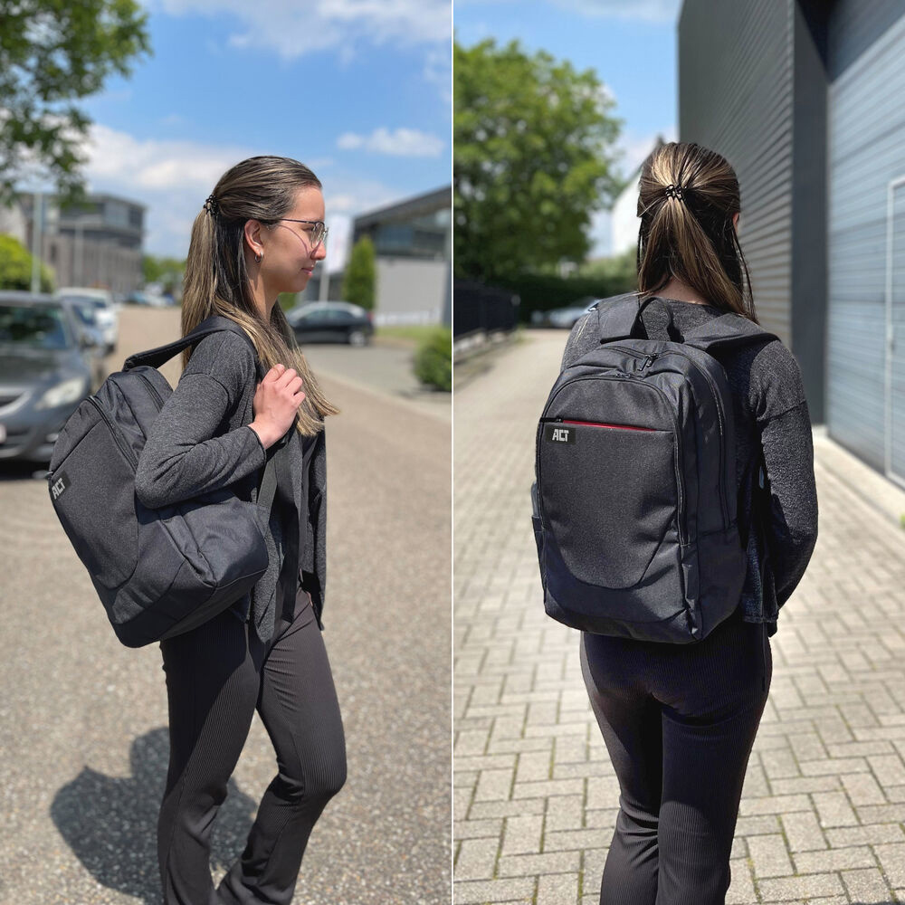 ACT Suburb rugzak voor laptops tot 15,6", gemaakt van gerecyclede plastic flessen - Afbeelding 3