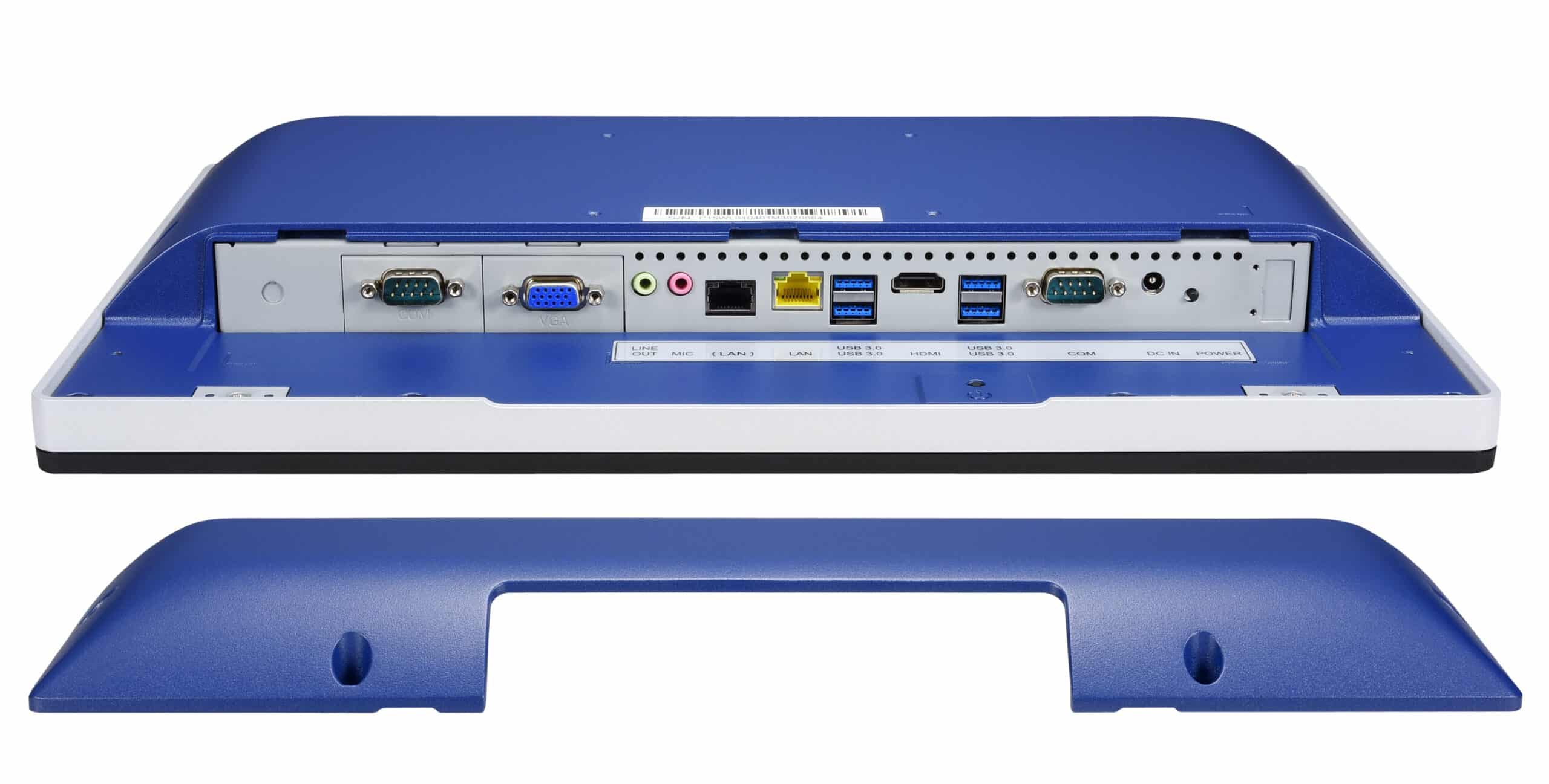 Shuttle All-In-One Panel PC Barebone P15WL01-i5 blauw, 15.6" Multi-Touch-Screen, i5-8365UE, 2xLAN, IP65, ventilatorloos, 24/7 permanent gebruik - Afbeelding 5