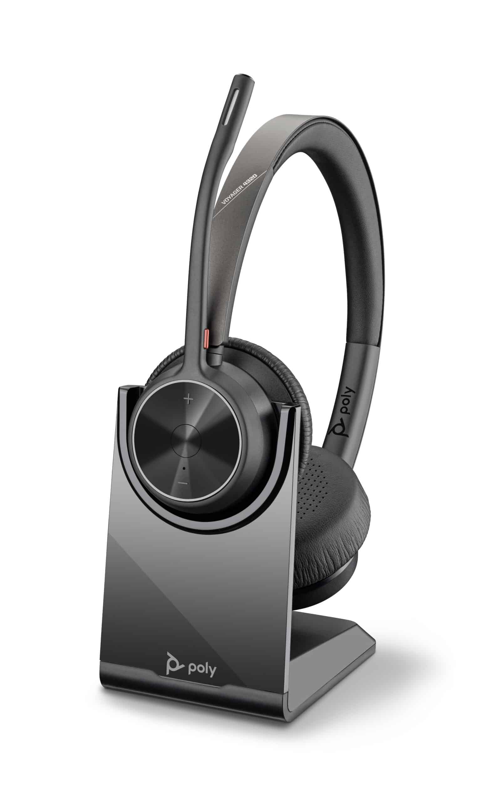 HP Poly Voyager 4320 UC stereo USB-A-headset + BT700 USB-A-adapter + oplaadstandaard - Afbeelding 2