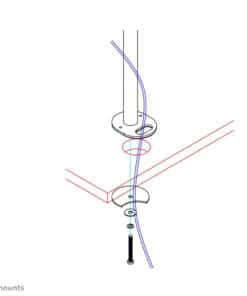 Neomounts FPMA-D960GROMMET Bureaudoorvoerbuis 10-30" - Afbeelding 3