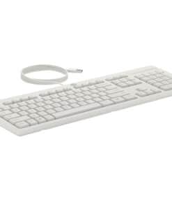 HP 225 Wired Mouse and KB G2 CWH Belgium - English localization AZERTY - Maus - AZERTY toetsenbord Inclusief muis Kantoor USB Wit - Afbeelding 2