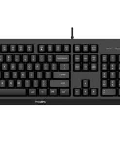 Philips 2000 series SPT6207BL/00 toetsenbord Inclusief muis Universeel USB QWERTY Engels Zwart