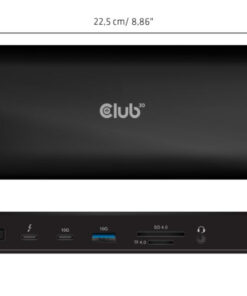 CLUB3D Thunderbolt 4 16-in-1 Quadra(4) Displays Dockingstation - Afbeelding 4