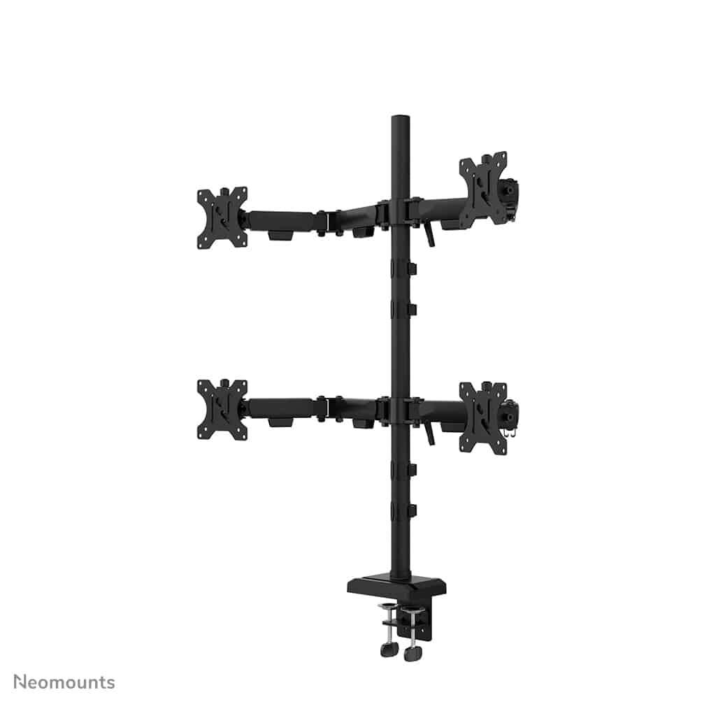 Neomounts DS60-600BL2-2 Quadruple monitorarm voor vier schermen 10-32" - Afbeelding 2
