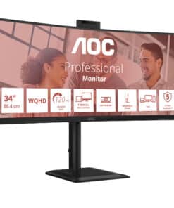 AOC CU34E4CW/75 computer monitor 86,4 cm (34") 3440 x 1440 Pixels Zwart - Afbeelding 3