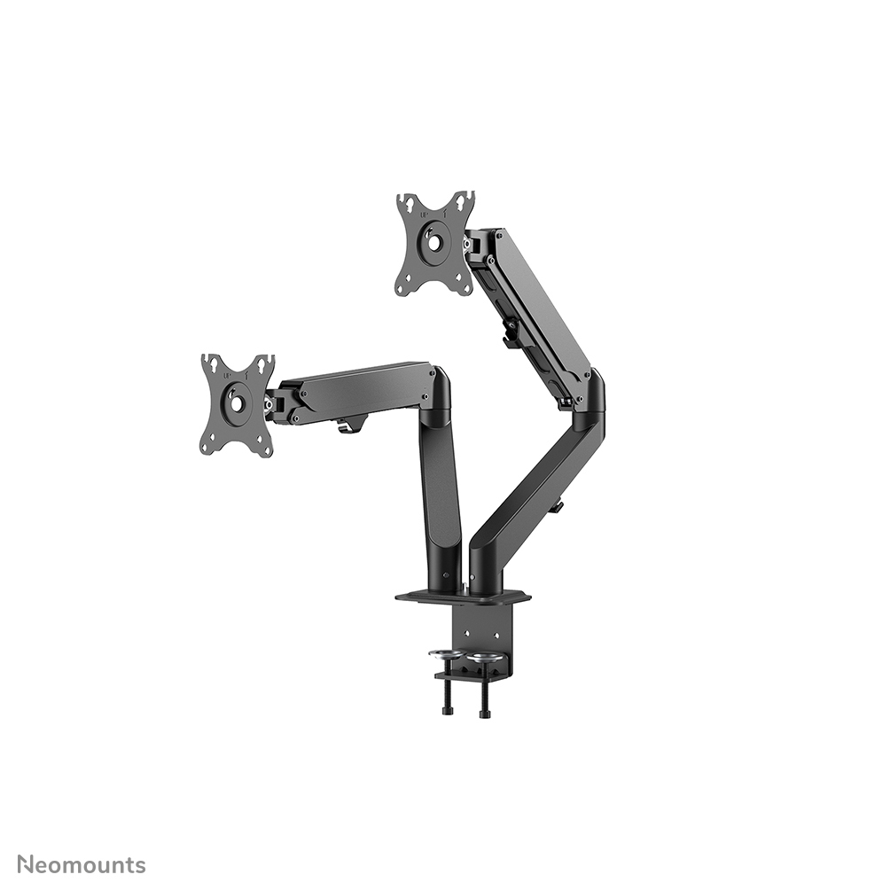 Neomounts DS70-700BL2Gas Spring Mount, clamp/grommet, Dual-mount, 17 - 27 inch - Afbeelding 4