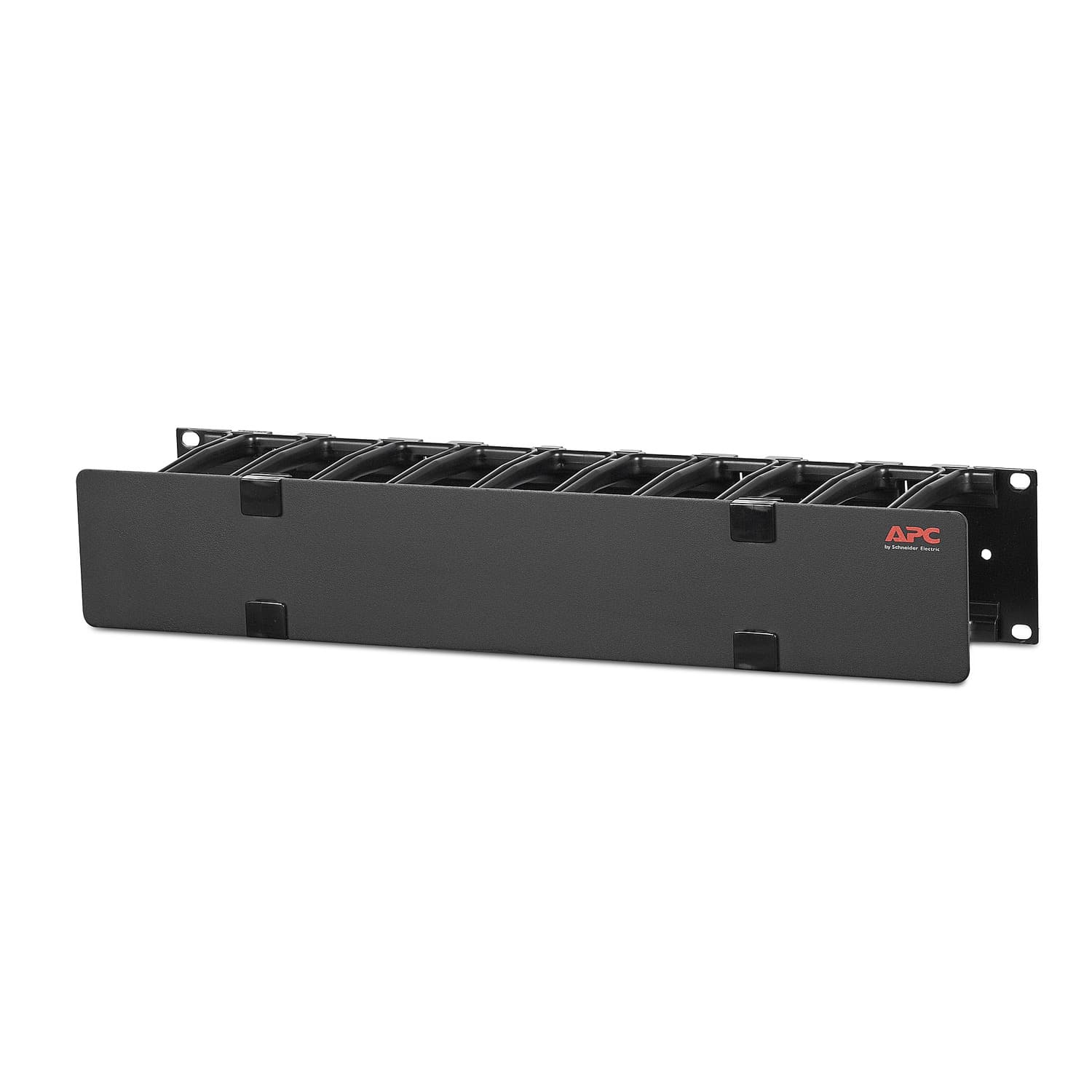 APC Horizontale kabelmanager, 2U x 4" diep, enkelzijdig met kap