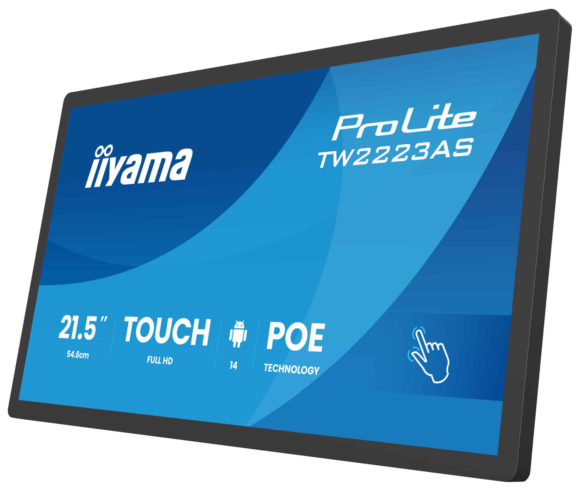 iiyama TW2223AS-B3P beeldkrant Interactief flatscreen 54,6 cm (21.5") Wifi 450 cd/m² Full HD Zwart Touchscreen Type processor Android 24/7 - Afbeelding 5