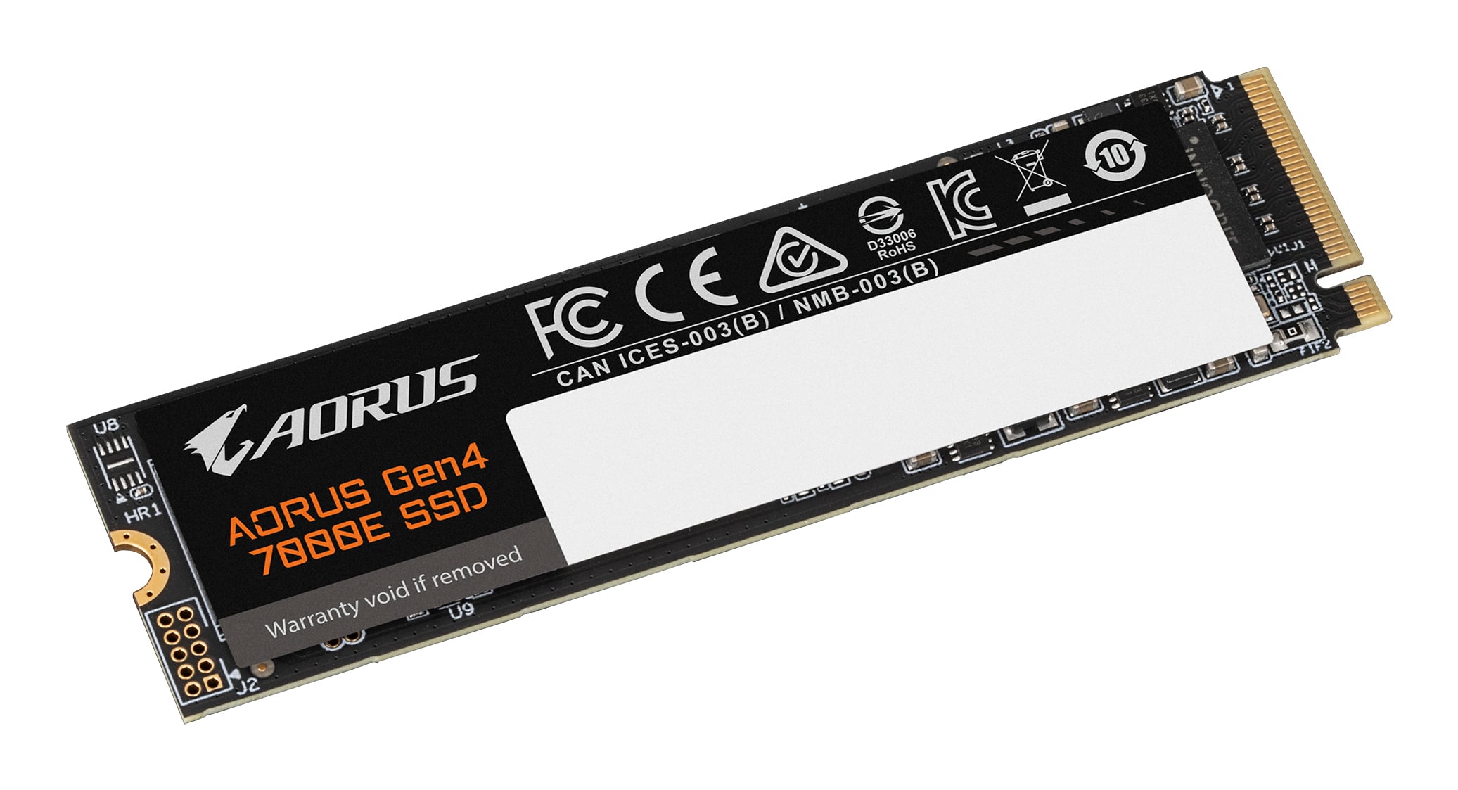 Gigabyte AG470E1TB SSD, 1 TB, M.2 2280, PCIe 4.0x4, NVMe 1.4, 7100 MB/s, Black - Afbeelding 2