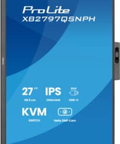 iiyama ProLite XB2797QSNPH-B1 27IN IPS LCD 4MS 2560X1440 350CD/M2 HDMI/DP/USB 2 computer monitor 68,6 cm (27") 2560 x 1440 Pixels Quad HD Zwart - Afbeelding 4