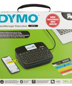 DYMO LabelManager Executive 640 CB draagbare labelprinterkit met draagtas en 3 labelcassettes | compacte QWERTY-labelmaker | Bluetooth- & USB-connectiviteit | compatibel met D1-labels - Afbeelding 7