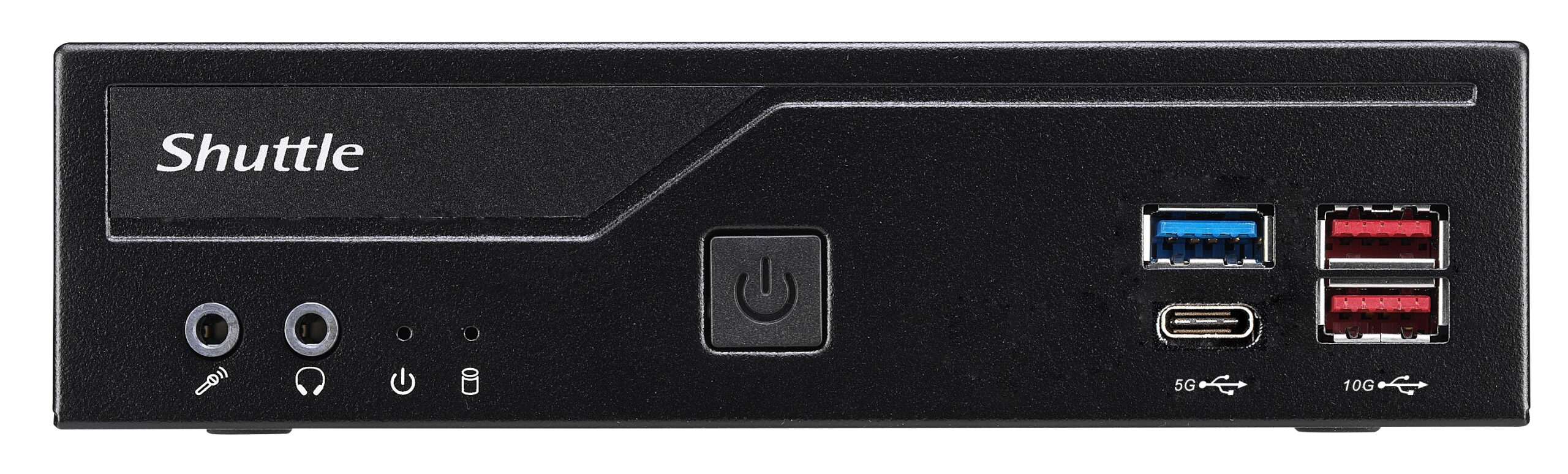 Shuttle Slim PC DH770 , S1700, 2x HDMI, 2x DP , 2x 2.5G LAN, 2x COM, 8x USB, 1x 2.5", 2x M.2, 24/7 permanent gebruik, incl. VESA - Afbeelding 2