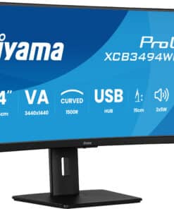 iiyama ProLite XCB3494WQSU-B1 computer monitor 86,4 cm (34") 3440 x 1440 Pixels UltraWide Quad HD LED Zwart