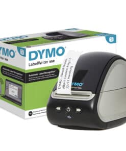 DYMO LabelWriter 550 Labelprinter | Labelmaker met direct thermisch printen | Automatische labelherkenning | Drukt adreslabels, verzendlabels, barcodelabels af en meer | Tweepolige EU-stekker