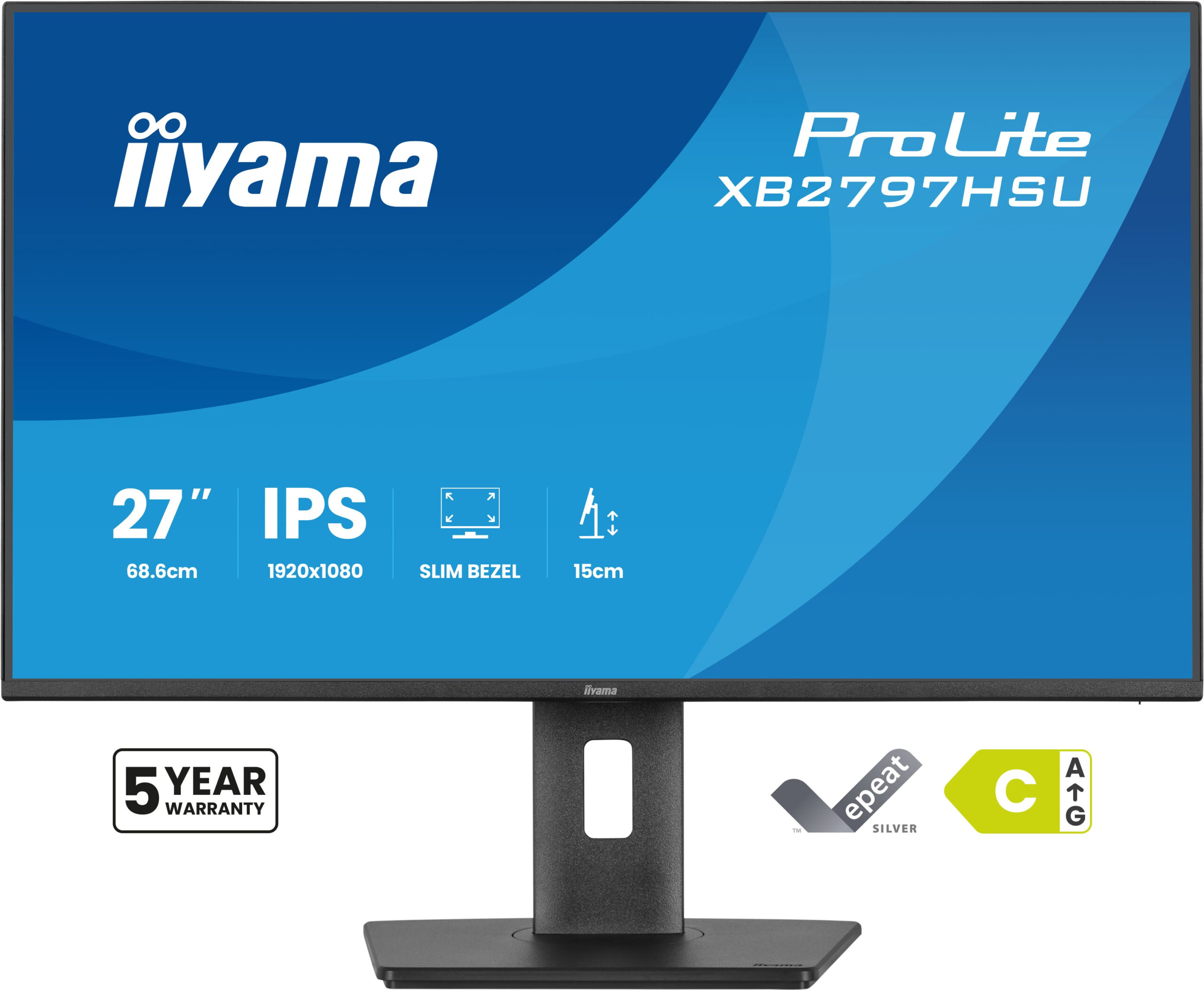 iiyama ProLite XB2797HSU-B1 computer monitor 68,6 cm (27") 1920 x 1080 Pixels Full HD LED Zwart - Afbeelding 4