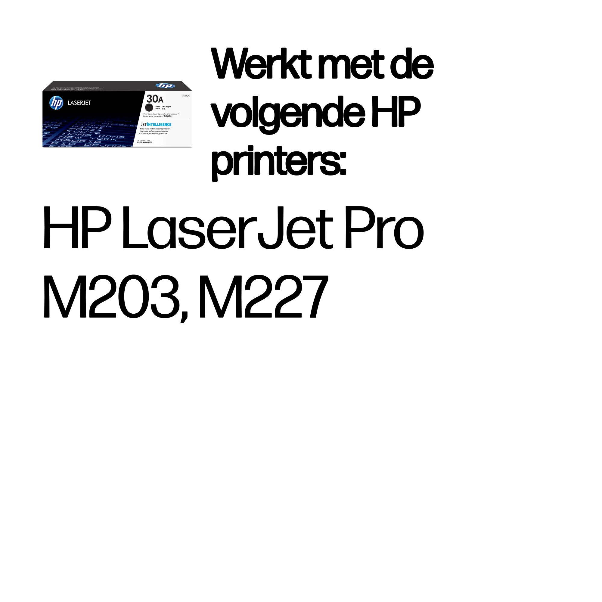 HP 30A originele zwarte LaserJet tonercartridge
