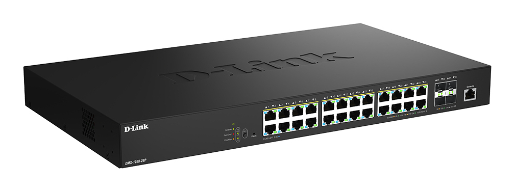 D-Link DMS-1250-28P/E netwerk-switch Managed L2 2.5G Ethernet (100/1000/2500) Power over Ethernet (PoE) Zwart - Afbeelding 2