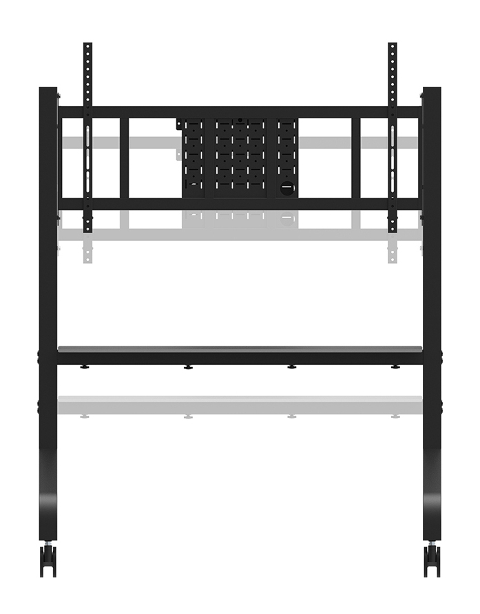 Neomounts FL50-575BL1 floor stand, Multimedia cart/trolley, Black, 65" - 110", 125 kg, Steel - Afbeelding 3