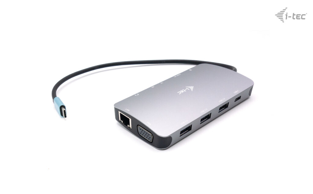 i-tec Metal USB-C Travel Nano Dock HDMI/VGA with LAN + Power Delivery 100 W - Afbeelding 7