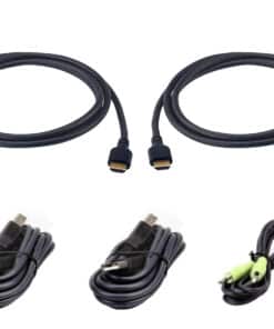 ATEN 1,8 m USB ultrasnelle HDMI-kabel met dubbele display en beveiligde KVM-kabelkit