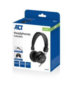 ACT Opvouwbare stereo hoofdtelefoon met 3,5mm audio-aansluiting - Afbeelding 3