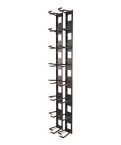 APC Verticale kabelorganizer, 8 kabelringen, nul U