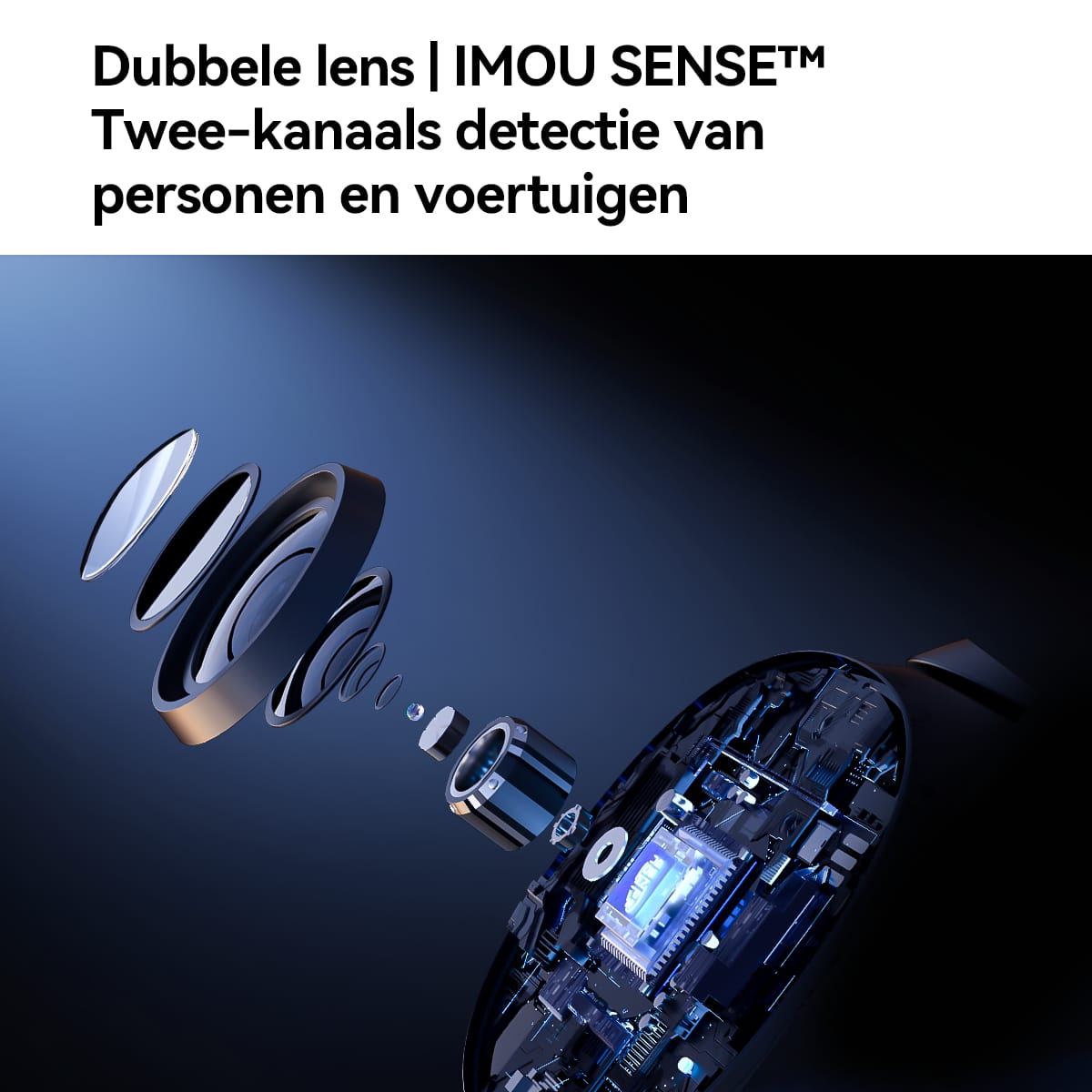 Imou A1 dual Turret IP-beveiligingscamera Buiten 2304 x 1296 Pixels Plafond/bureau - Afbeelding 4