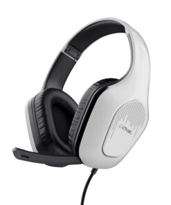 Trust GXT 415W Zirox Gaming Headset - Bedrade gaming koptelefoon – Opklapbare microfoon – 50 mm drivers – Wit