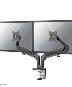 Neomounts DS70-810BL2 Desk Mount ultra flat, clamp/grommet, Dual-mount, 17 - 32 inch