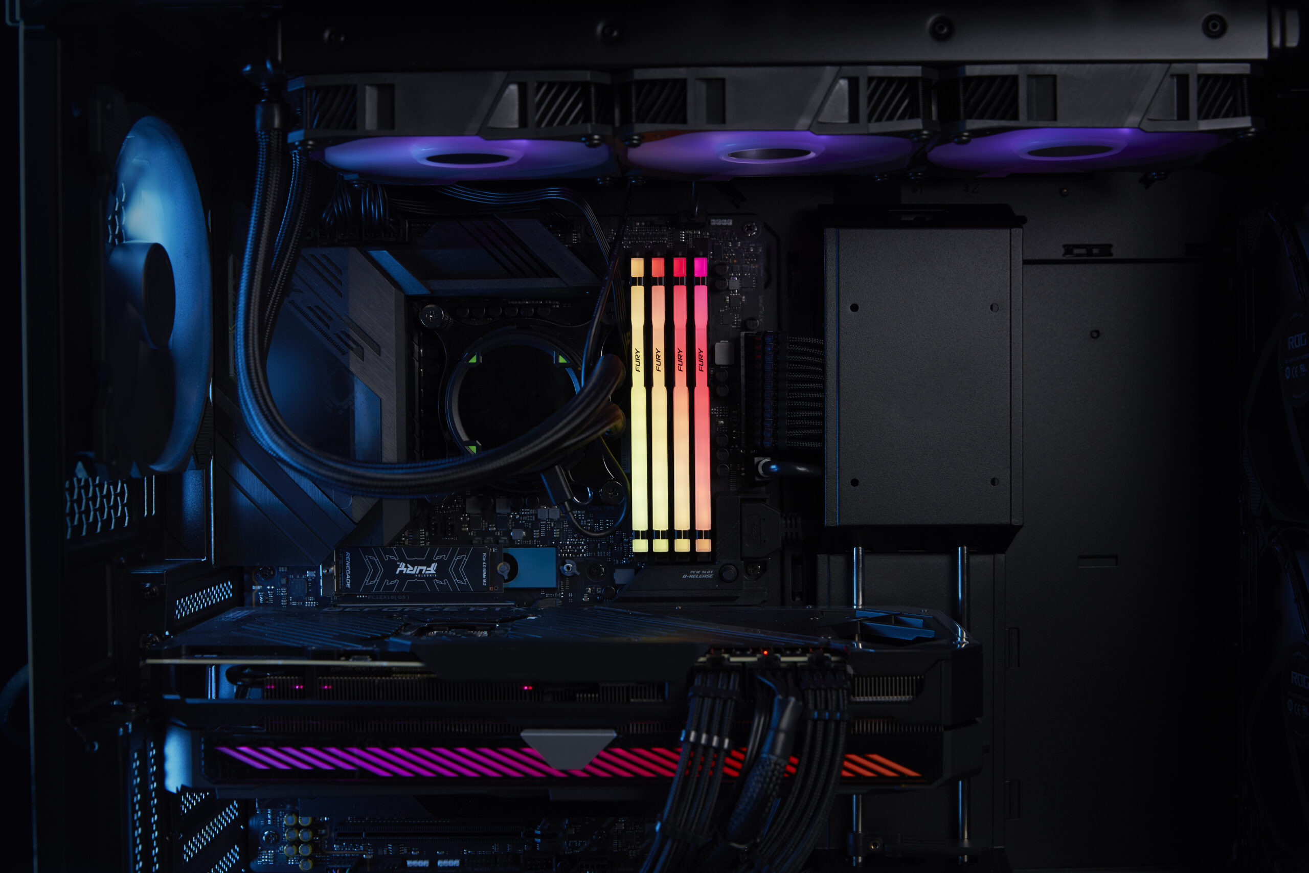 Kingston KF556C40BBA-32 FURY Beast RGB DIMM, 32 GB, DDR5, 5600 MHz, PC5-44800, Black - Afbeelding 7