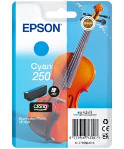 Epson 250 Violin Claria Photo HD inktcartridge Origineel Cyaan