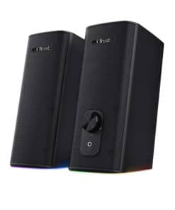 Trust GXT 612 CETIC Bluetooth Speaker – Bluetooth speaker set – Bedraad & draadloos – RGB‑verlichting – USB‑gevoed – Zwart