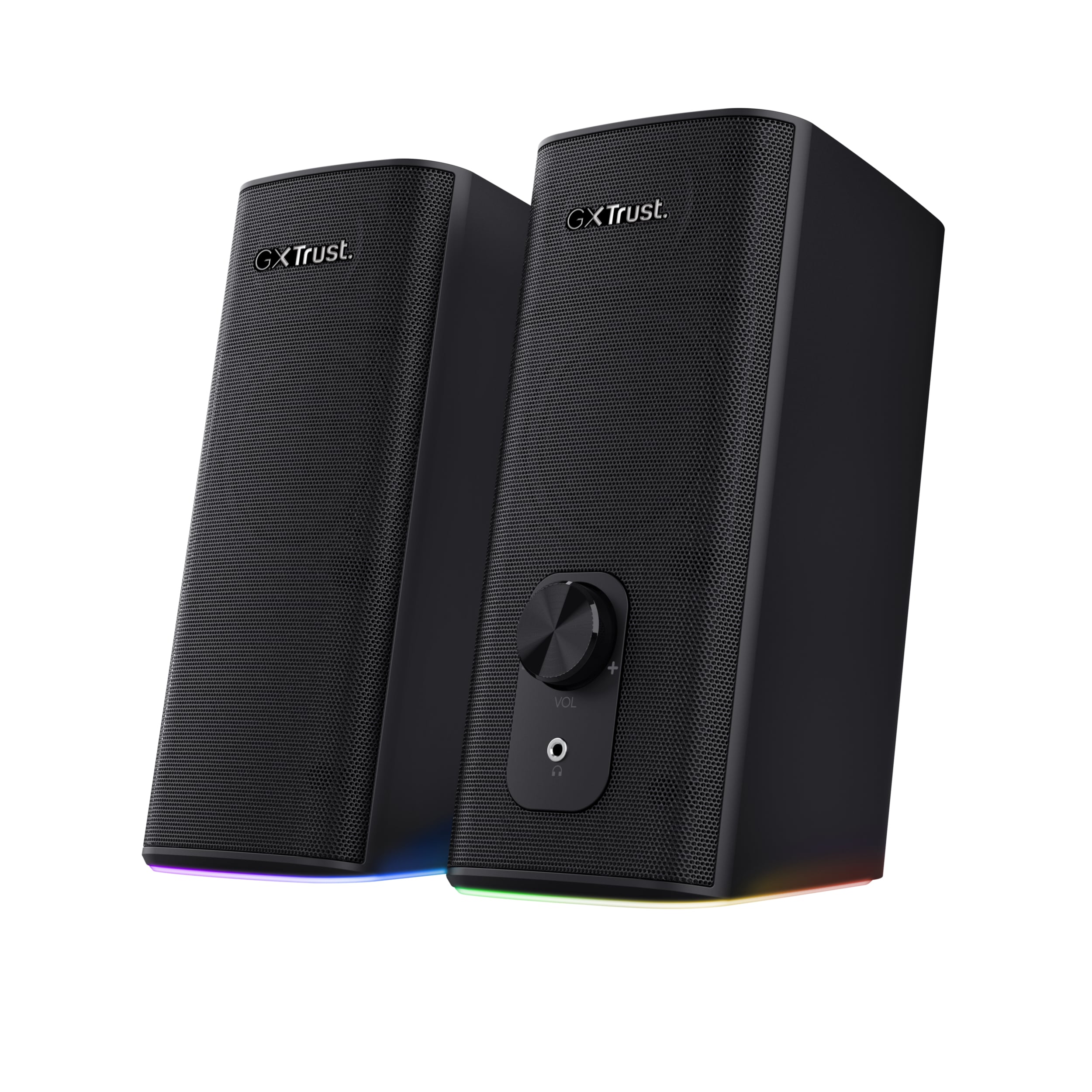 Trust GXT 612 CETIC Bluetooth Speaker – Bluetooth speaker set – Bedraad & draadloos – RGB‑verlichting – USB‑gevoed – Zwart
