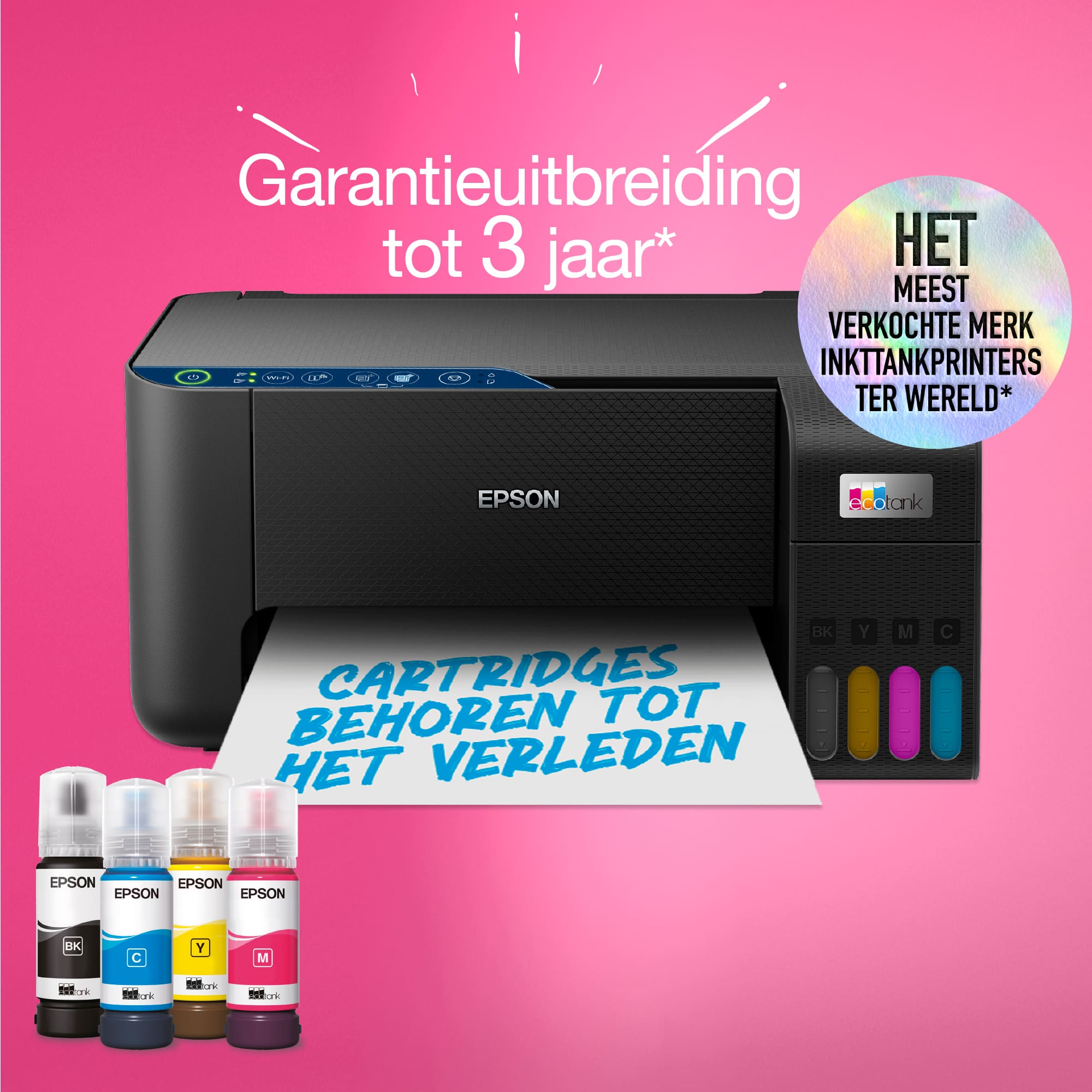 Epson EcoTank ET-2861 A4 multifunctionele Wi-Fi-printer met inkttank, inclusief tot 3 jaar inkt - Afbeelding 6