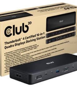 CLUB3D Thunderbolt 4 16-in-1 Quadra(4) Displays Dockingstation