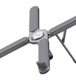 Trust Macy Opvouwbare aluminium laptopstandaard – ergonomische laptopstandaard – opvouwbaar ontwerp – Aluminium/Grijs