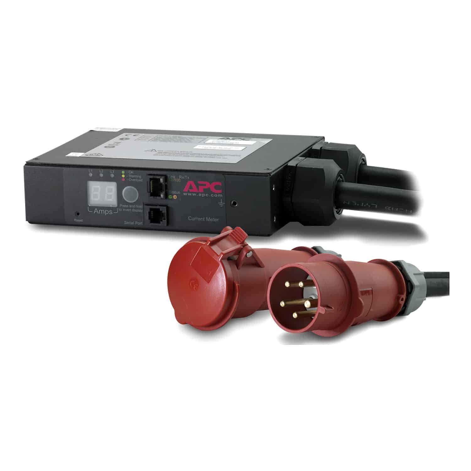 APC Lijnstroommeter, 32 A, 230 V, IEC309-32A 3-fase, 3F+N+A Stekkerdoos