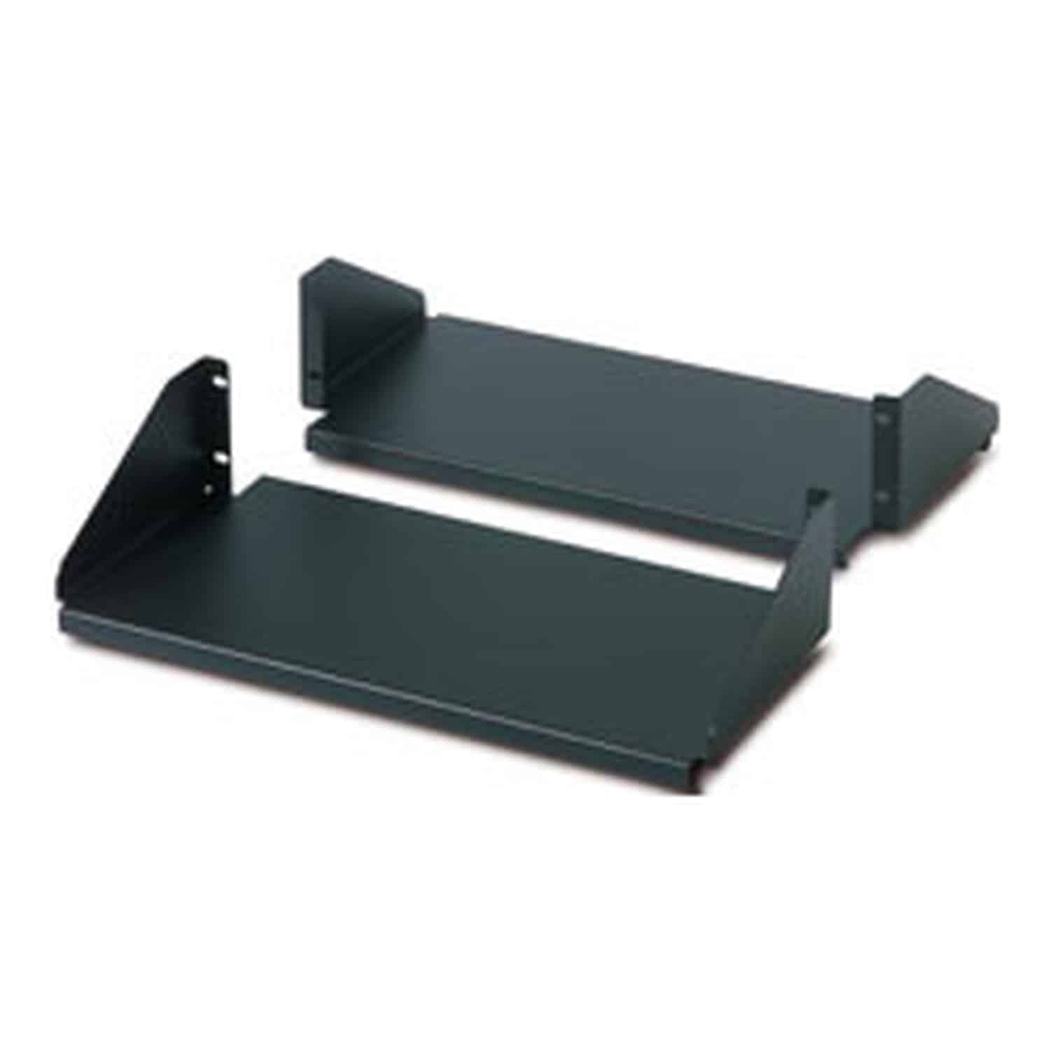 APC Plank met bevestiging aan twee zijden voor rack met 2 stijlen, 250 lbs, zwart