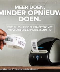 DYMO LabelWriter 550 Labelprinter | Labelmaker met direct thermisch printen | Automatische labelherkenning | Drukt adreslabels, verzendlabels, barcodelabels af en meer | Tweepolige EU-stekker - Afbeelding 4